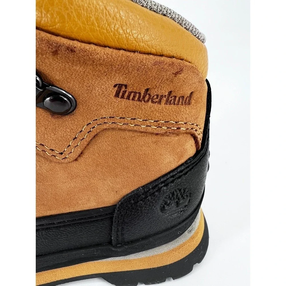 Timberland Size 7 Toddlers‎ Euro Hiker Shell Toe Hiking Boots Wheat/Black